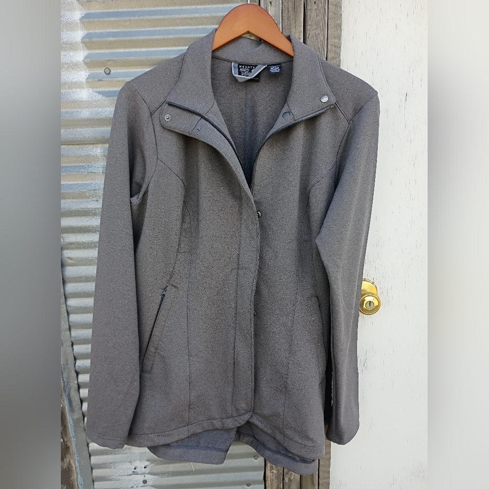 Mountain Hardwear soft shell jacket gray large